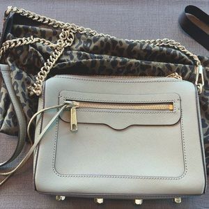 Rebecca Minkoff sage green M.A.C handbag
